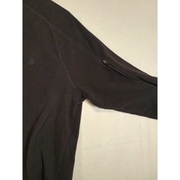 The North Face TKA 100 1/4 Zip Fleece Pullover Mens XL Black Lightweight - Picture 5 of 11